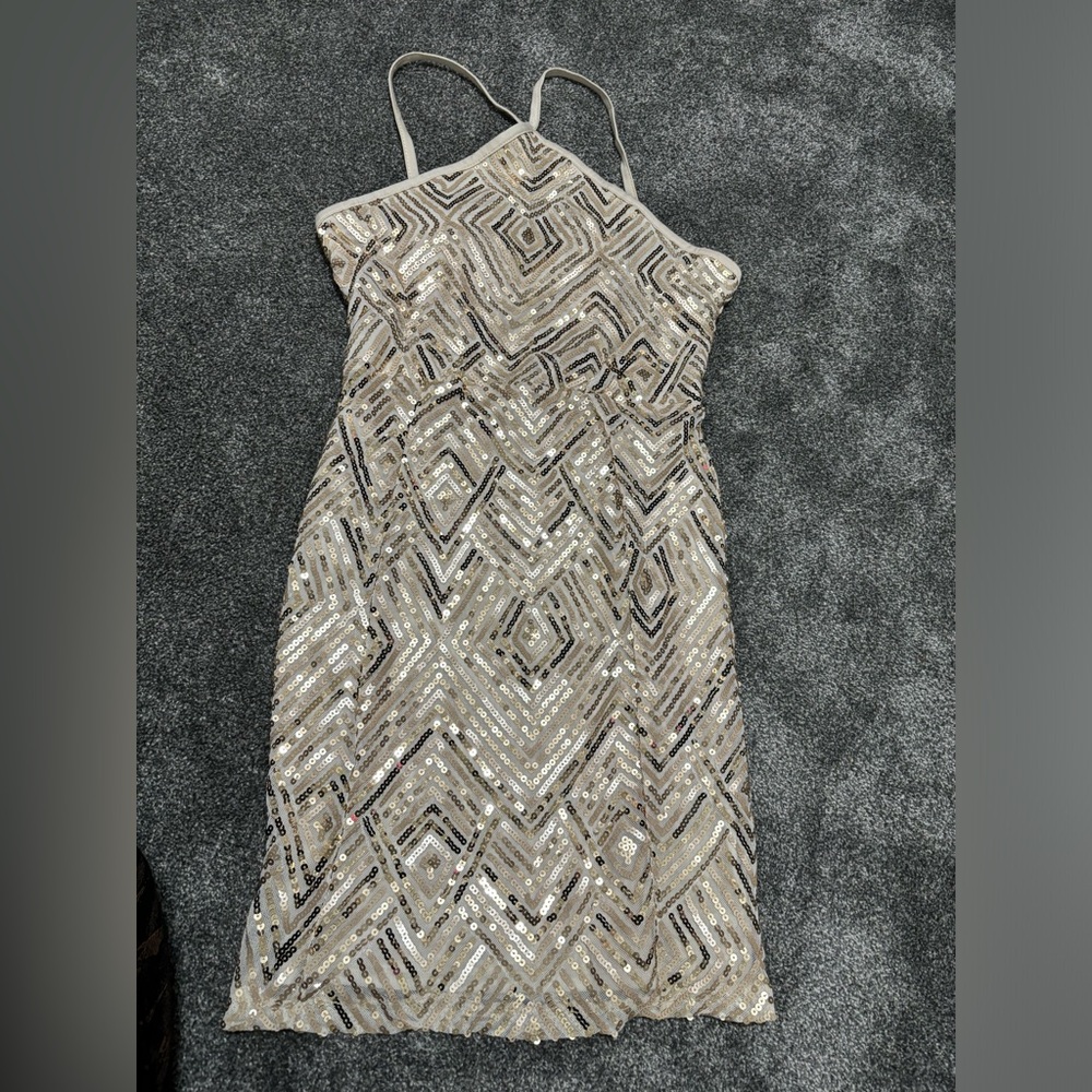 Short sequins dress